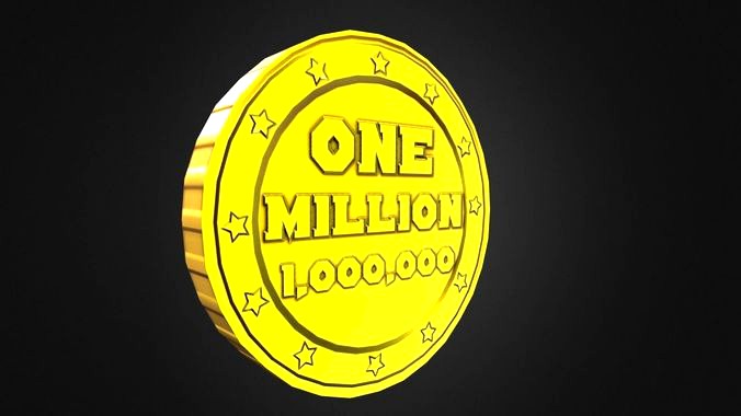 Game-Ready ONE MILLION Points Gold Coin Asset