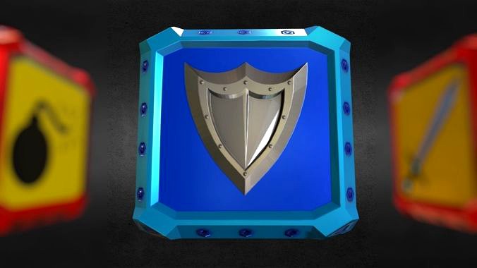 Game-Ready Shield Defender Supply Crate Asset