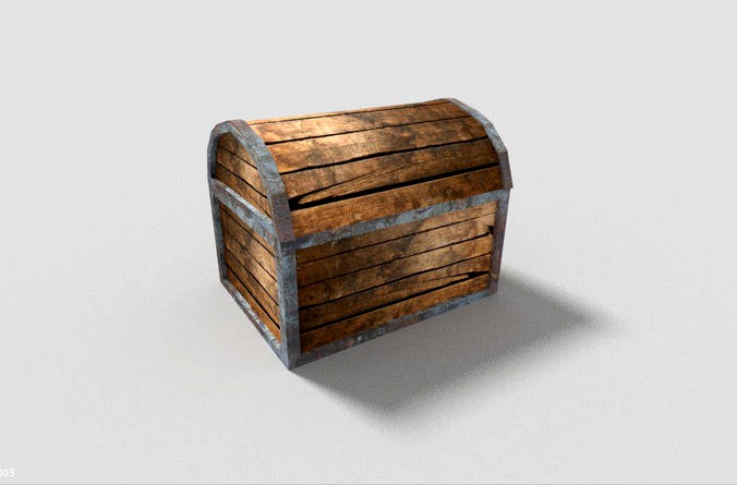 low poly dungeon chest