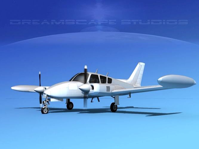 Cessna 320 Skyknight Bare Metal