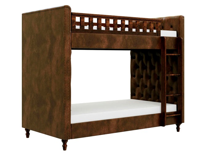 Restoration Hardware Chesterfield Leather Bunk Bed