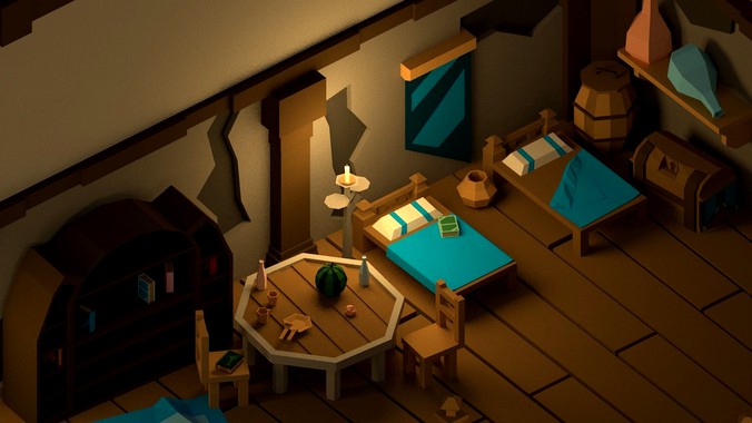 Medieval Interior Pack - Low poly Cartoon Pack