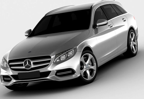 Mercedes C Class estate 2014 avantgarde 3D Model