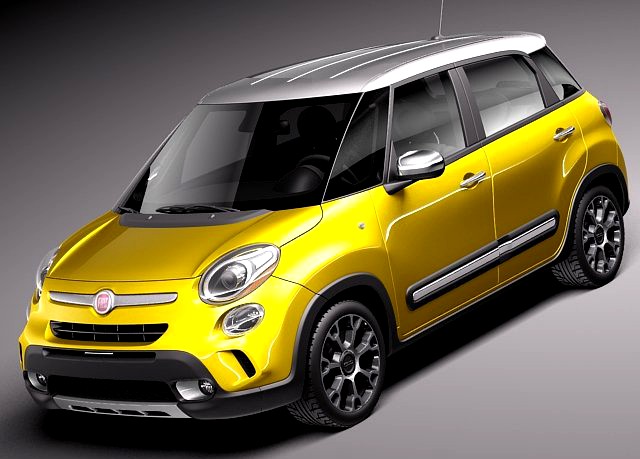 Fiat 500l Trekking 2014 3D Model