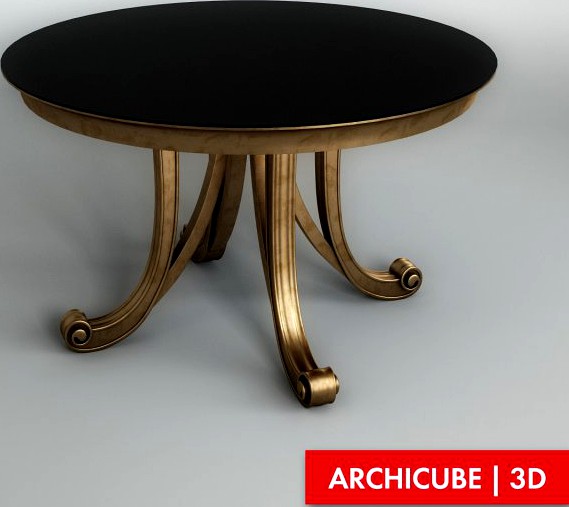 Round Table 003 3D Model