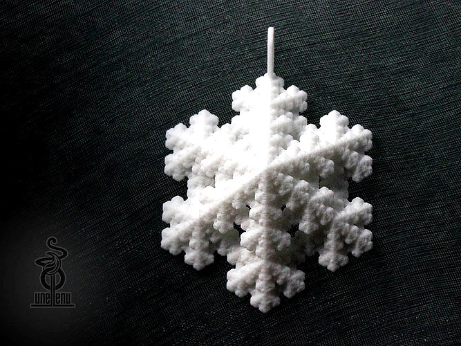 Snowflake fractal pendant | 3D