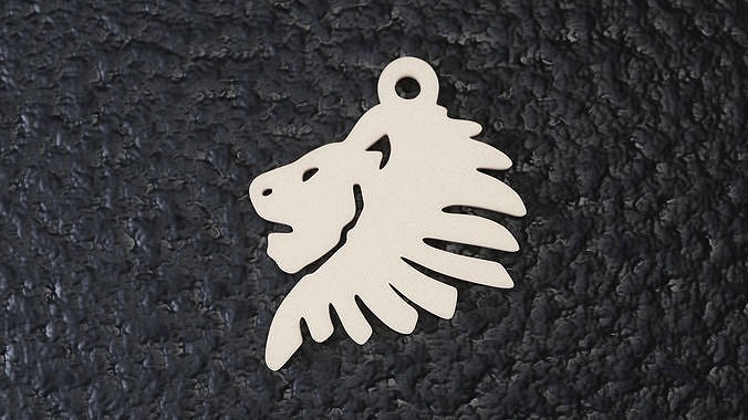 Lionhead Pendant | 3D