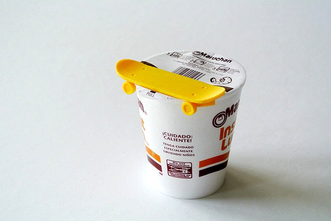 Cup noodle lid holder | 3D