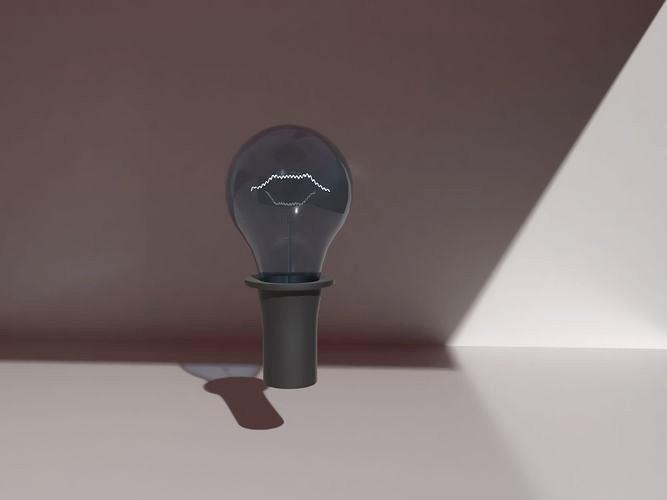 Incandescent light bulb | 3D