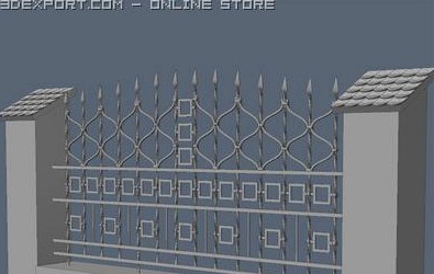 Fence for exterior visualization 3D Model