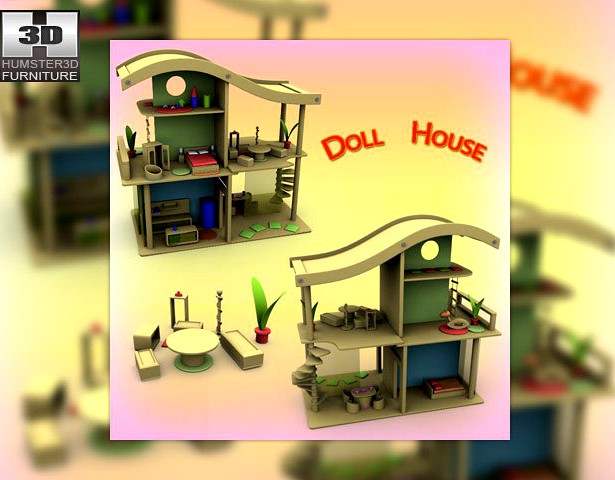 Doll House Set 02 3D Model