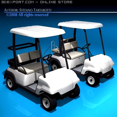 Golfcart collection 3D Model