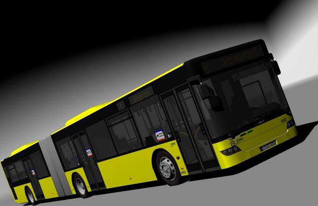 Design Bus Articuled 3D Model