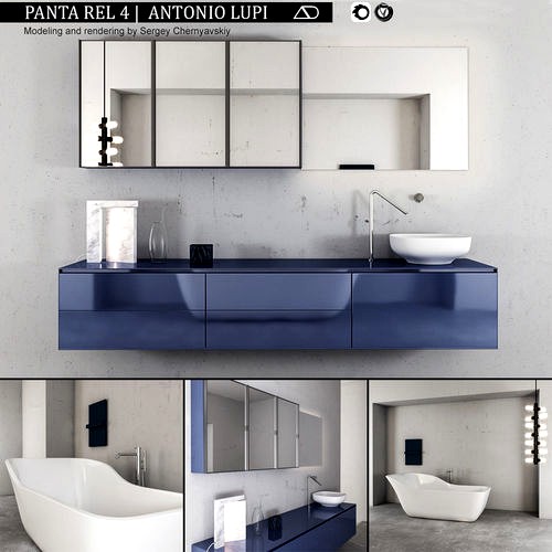Bathroom furniture set Panta Rel 4