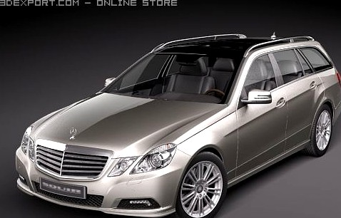 Mercedes E class 2010 Estate 3D Model