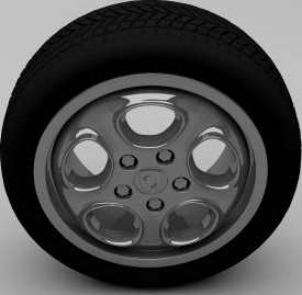 Porsche Wheel 3D Model