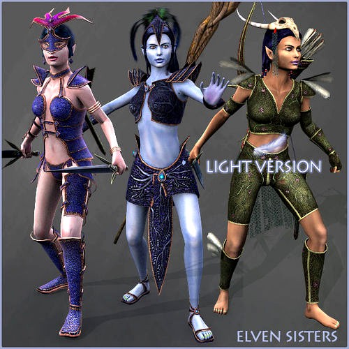 Elven Girls Family Light Version