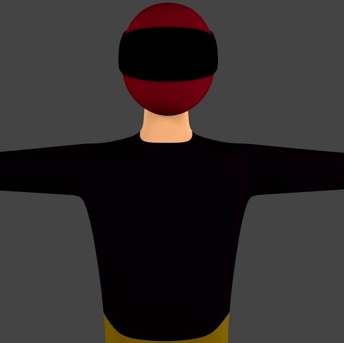 character model Rigged with IK