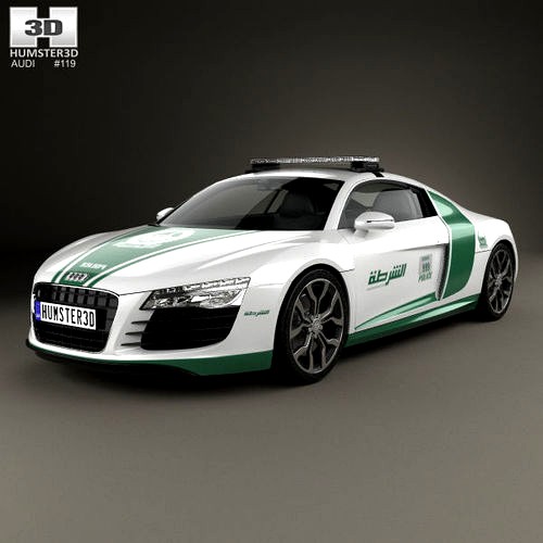 Audi R8 Police Dubai 2013