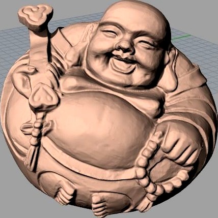 China Sculpture Model Round Happiness Buddha Maitreya
