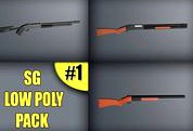 Shotgun Low Poly Pack #13d model
