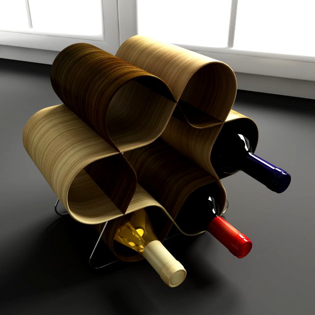 Convexshapes   Kitchen Decorations  Wine stand 3D Model