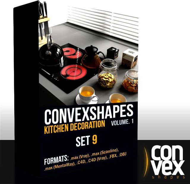 Convexshapes Kitchen DecorationsSet9 3D Model
