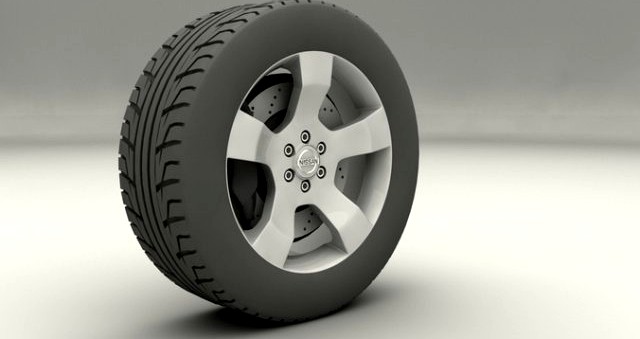 Nissan Navara 2013 rims 3D Model