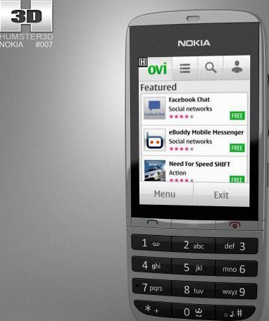Nokia Asha 300 3D Model