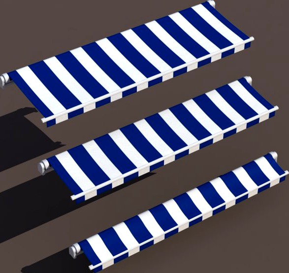 Awning 3 Stages 3D Model