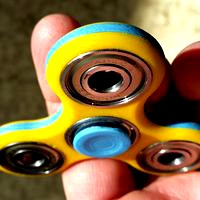 Two color (separate printing) spinner