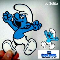 THE SMURFS lithophane