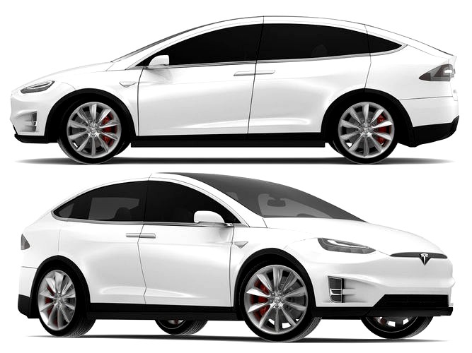 2017 Tesla Model X Solid White - Pearl White Multi-coat