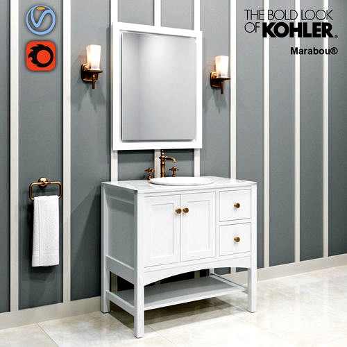 Furniture Set in the bathroom Marabou-36 KOHLER