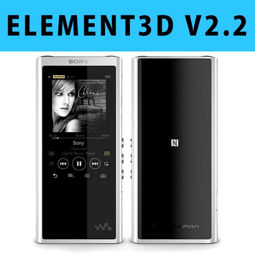 E3D - Sony Walkman NW-ZX300 MP3 Players 3D 3D model