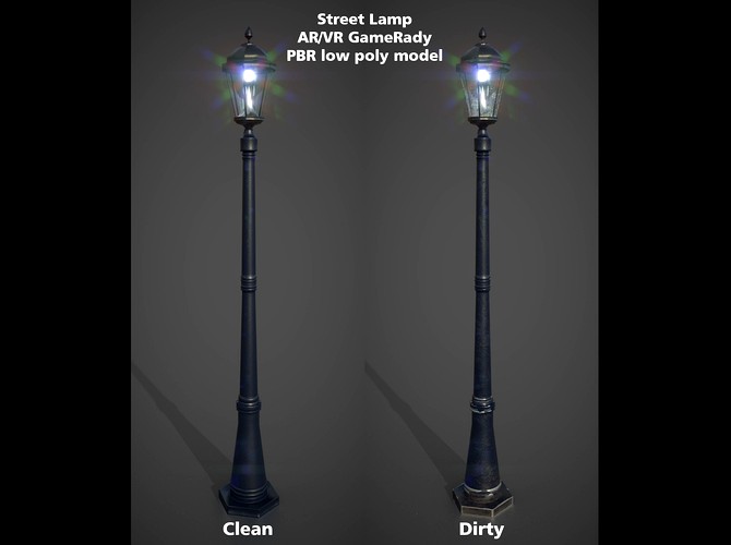 Street Lamp PBR GameReady