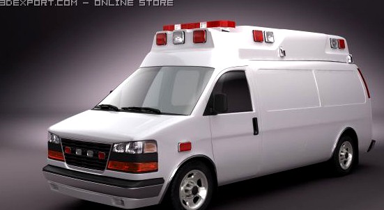 Emergency Ambulance Vol5 3D Model