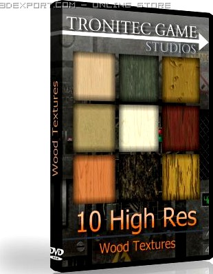 10 High Res Wood Textures 3D Model