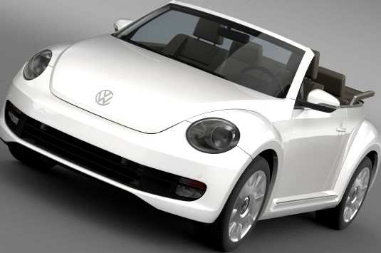 VW iBeetle Cabrio 2015 3D Model