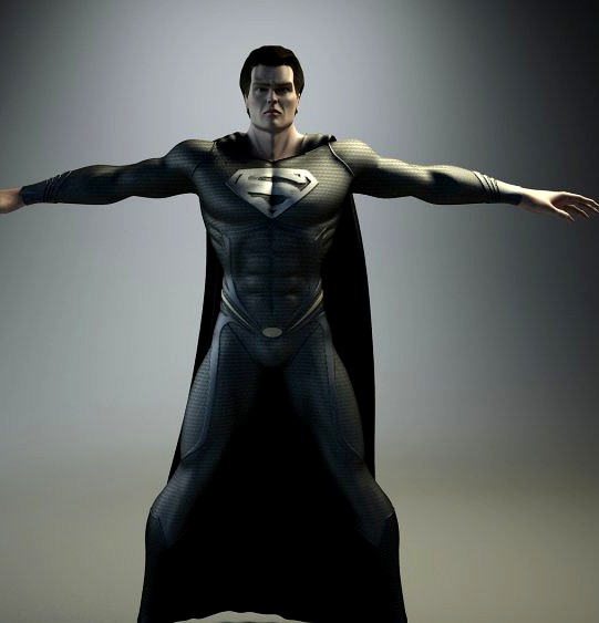 Man Of Steel Superman Dark 3D Model