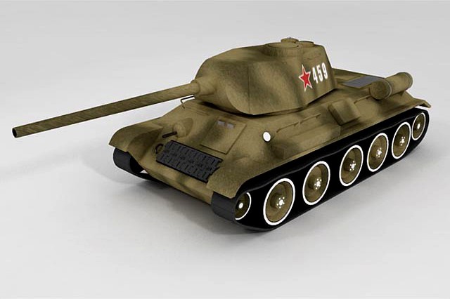 T-34/85 3D Model