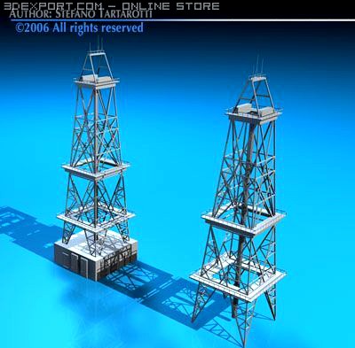 Drilling tower 3D Model