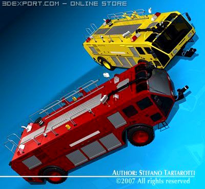 Airport firetruck 3D Model