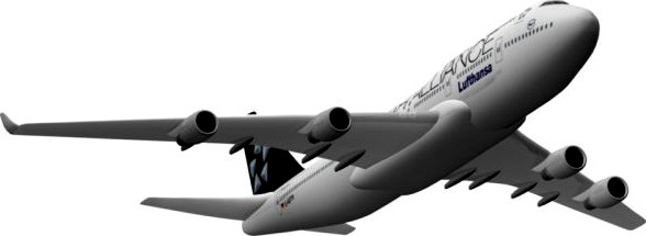 B747 400 3D Model