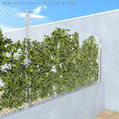 Chain Link Fence 00 3D Model