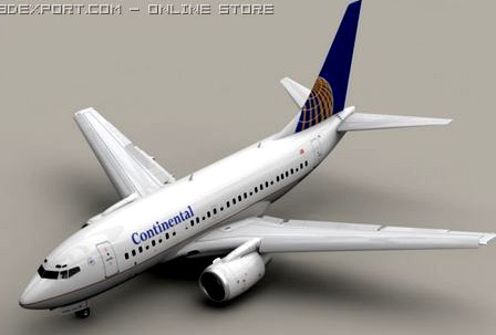 Boeing 737 600 Continental 3D Model