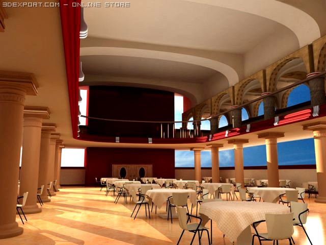 Panorama Restaurant 3D Model