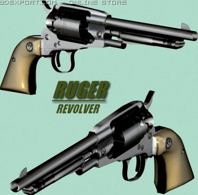Ruger Revolver 3D Model
