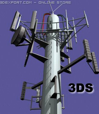 Cell Phone Tower Collection 3D Model