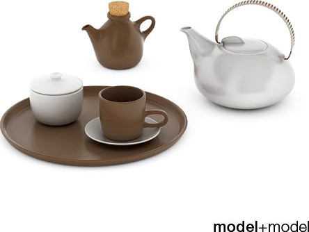 Heath ceramics tea set 3D Model